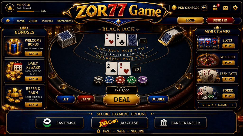 ZOR77 Game Login 
Live Casino Games
