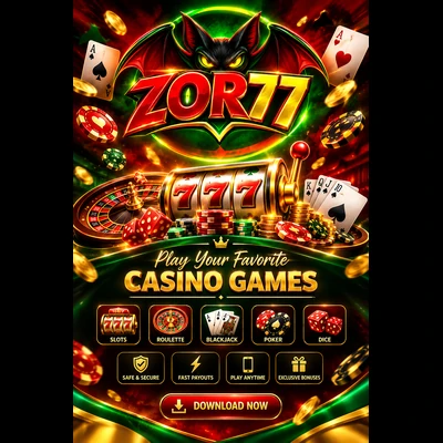 ZOR77 
Play your favourite casino games
Download now