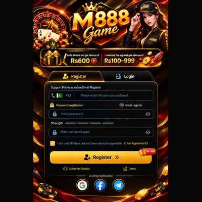 M888 Register & Login 
Calim for the welcome bonus