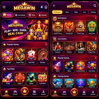 MEGAWIN Game
PLay - Win - Earn
Real Cash